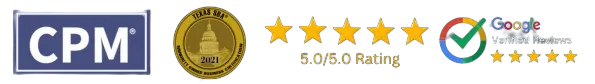 CPM, 5.0 rating, and Google verified review badges