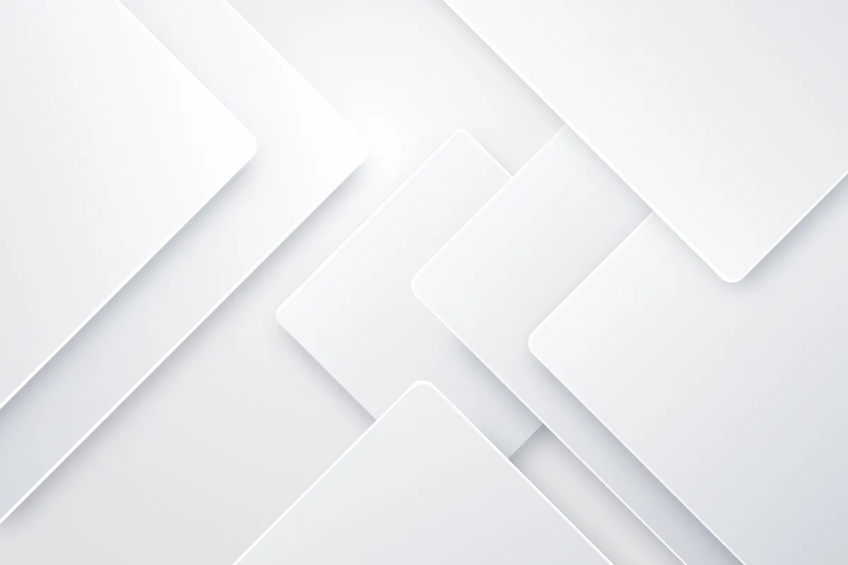 Clean white geometric background