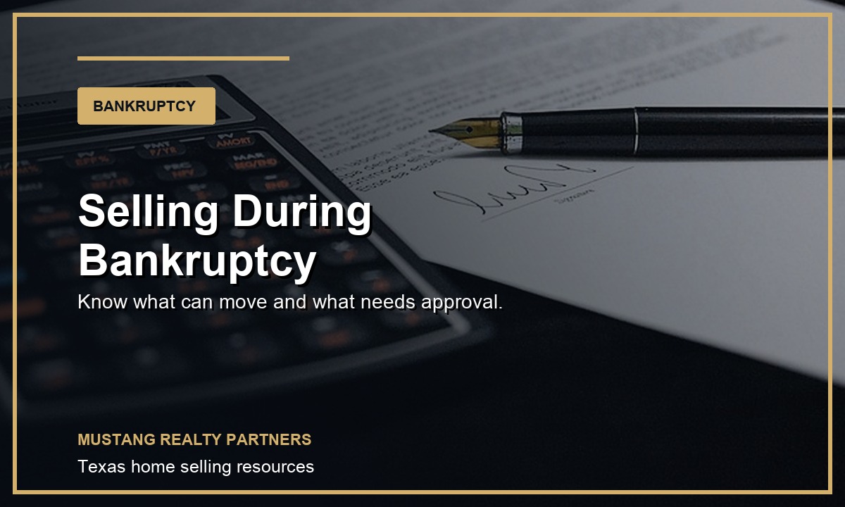 Selling a house during bankruptcy