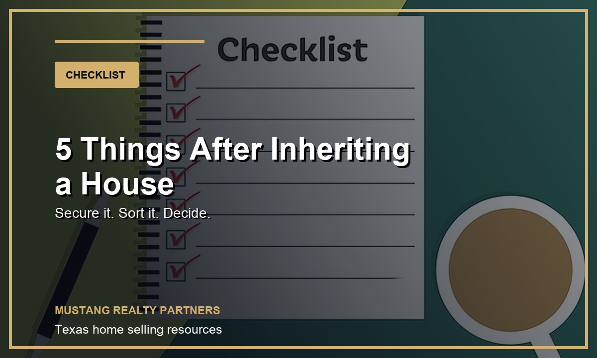 Checklist after inheriting a house